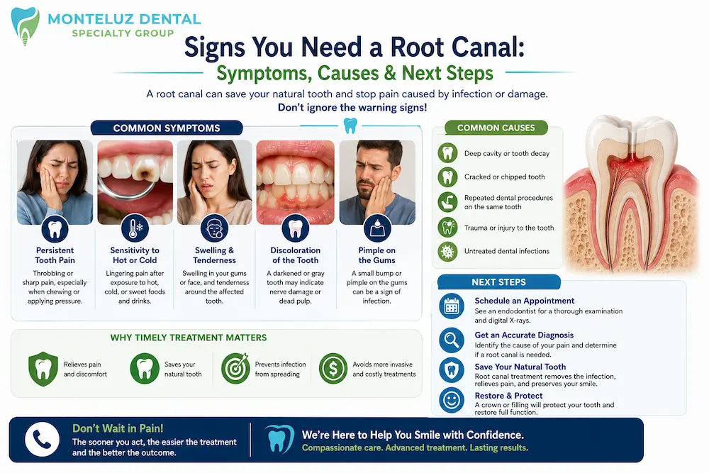 Signs You Need a Root Canal: Symptoms, Causes & Next Steps