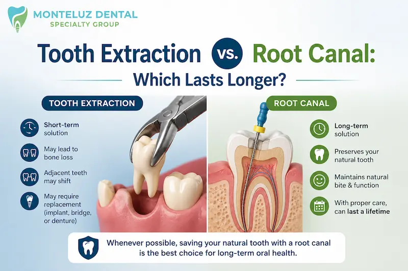 Tooth Extraction vs. Root Canal: Which Lasts Longer?