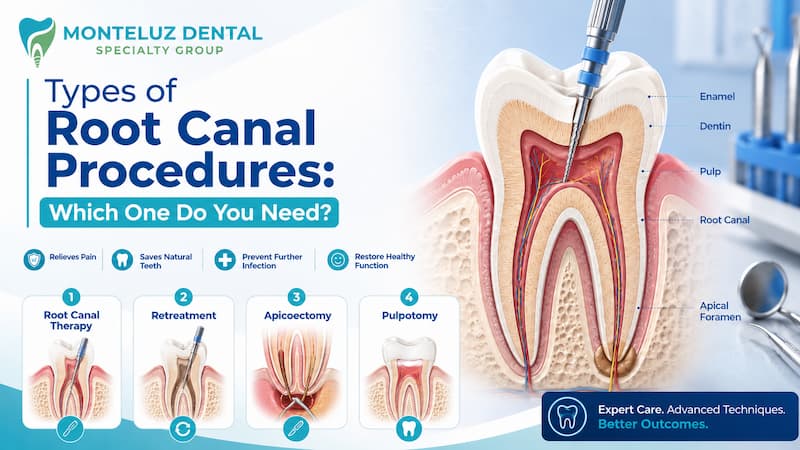 Types of root canal procedures explained